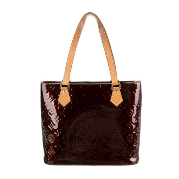 SOLD!! Louis Vuitton LV Vernis Houston Tote in Amarante Patent Leather - Picture 3 of 17